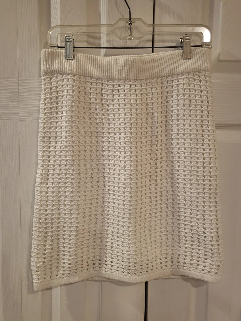 NWT Gap Off White Lined Crochet Mini Skirt Size Small Tall ST Boho